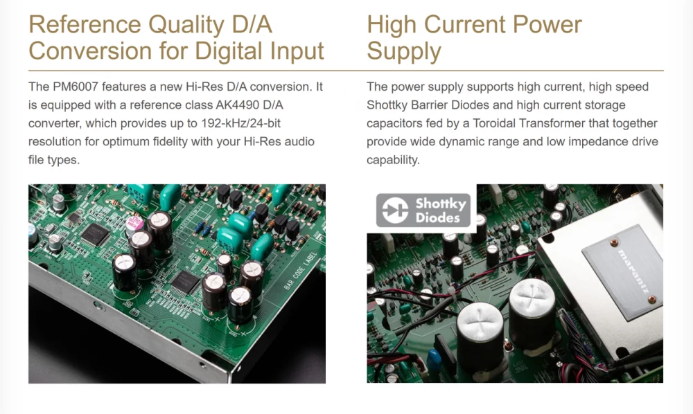 MARANTZ PM-6007 Silver/Gold OUTLET