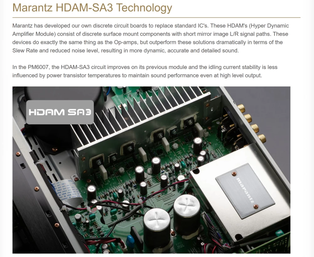 MARANTZ PM-6007 Silver/Gold OUTLET