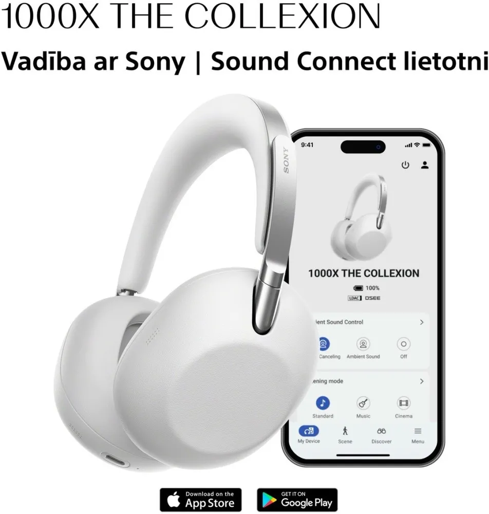 SONY 1000X WH1000XX WHITE THE COLLEXION AUSTIŅAS