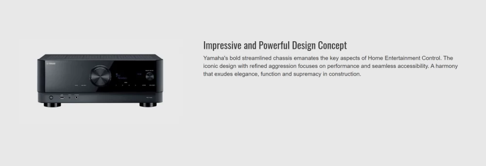 YAMAHA RX-V4A Black AV RESĪVERIS / PASTIPRINĀTĀJS