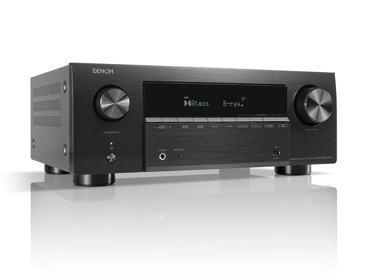 DENON AVR-X2900H DAB BLACK AV RESĪVERIS / PASTIPRINĀTĀJS
