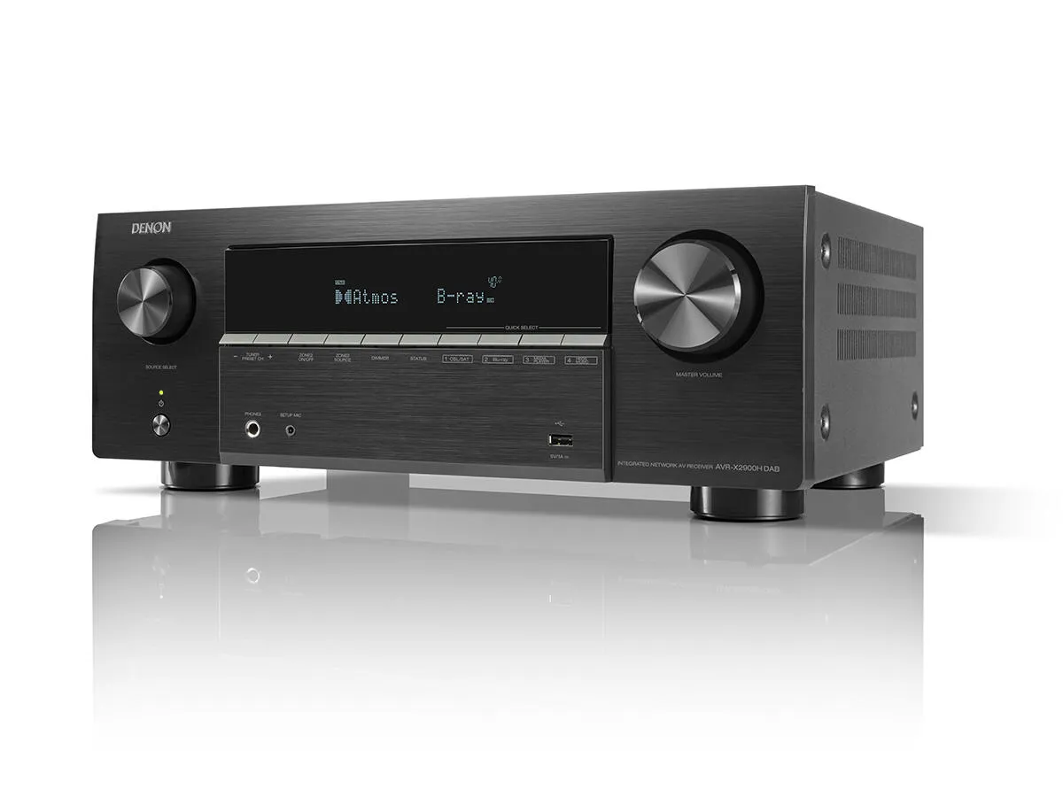 DENON AVR-X2900H DAB BLACK AV RESĪVERIS / PASTIPRINĀTĀJS