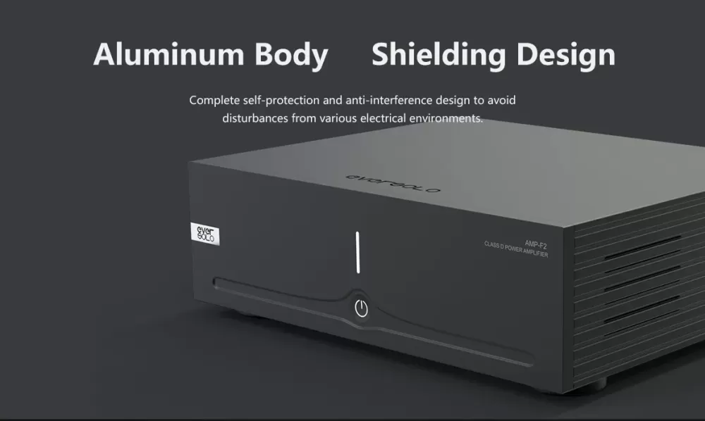 EVERSOLO AMP-F2 BLACK JAUDAS STEREO PASTIPRINĀTĀJS
