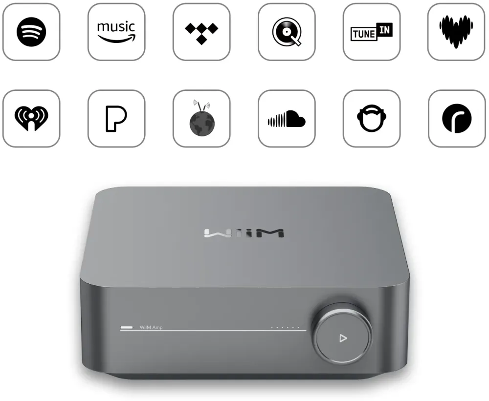 WiiM AMP PRO DARK GREY STEREO PASTIPRINĀTĀJS
