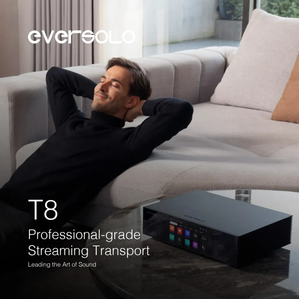 EVERSOLO T8 BLACK Streaming Transport TĪKLA ATSKAŅOTĀJS