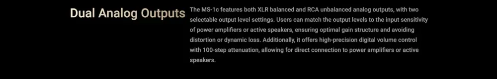 MATRIX AUDIO MS-1c BLACK TĪKLA ATSKAŅOTĀJS