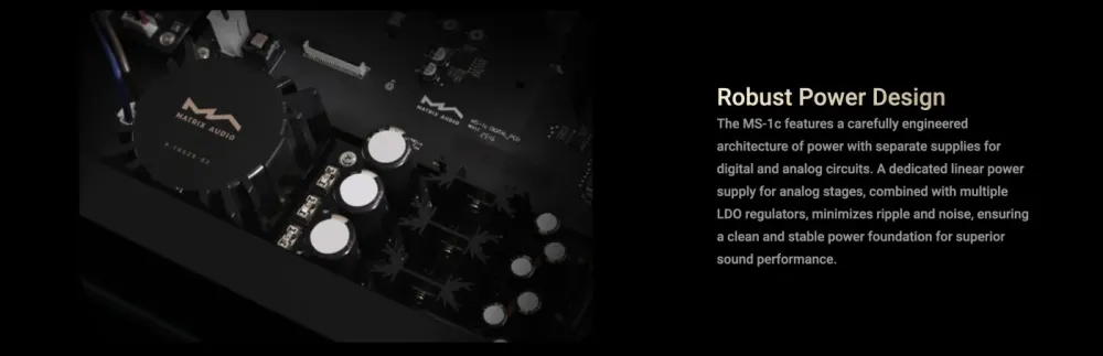 MATRIX AUDIO MS-1c BLACK TĪKLA ATSKAŅOTĀJS