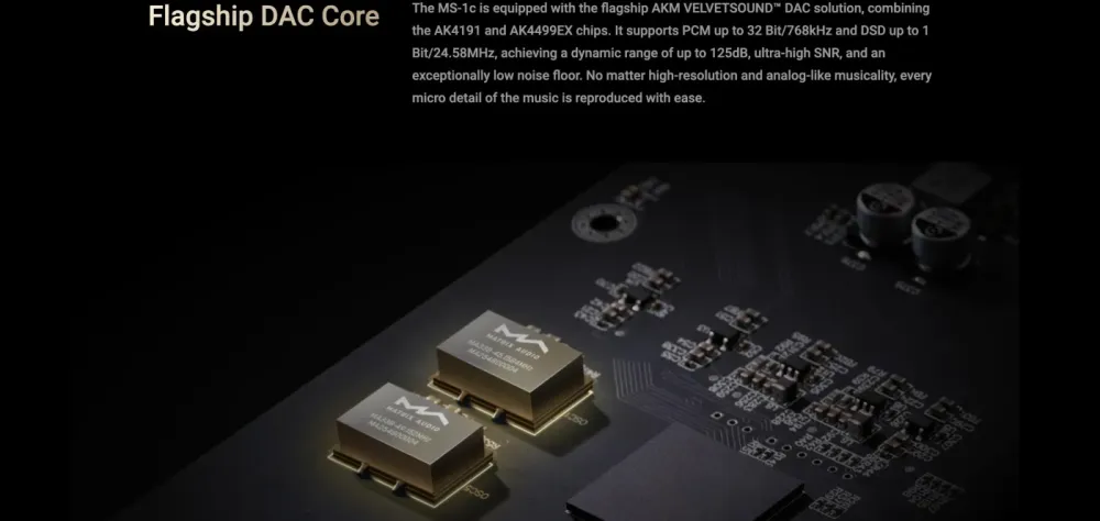 MATRIX AUDIO MS-1c SILVER TĪKLA ATSKAŅOTĀJS