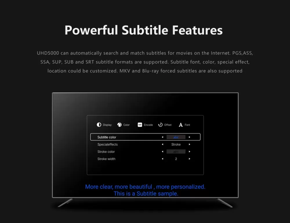 ZIDOO UHD5000 4K BLACK UHD MEDIA PLAYER / TĪKLA ATSKAŅOTĀJS