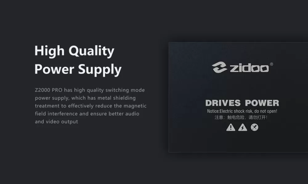ZIDOO Z2000 PRO 4K BLACK UHD MEDIA PLAYER / TĪKLA ATSKAŅOTĀJS