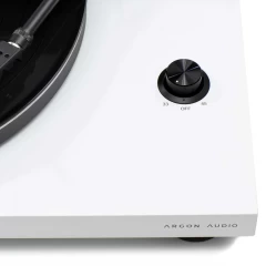ARGON AUDIO TT-3 White Ortofon OM 5E VINILA PLAŠU ATSKAŅOTĀJS