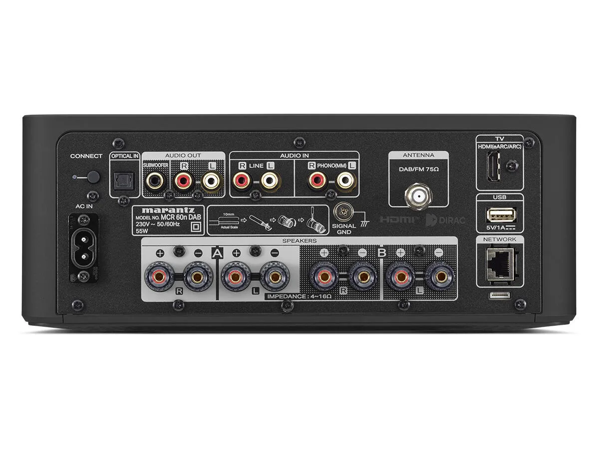 MARANTZ MCR 60n DAB BLACK MINI/MICRO STEREO SISTĒMA