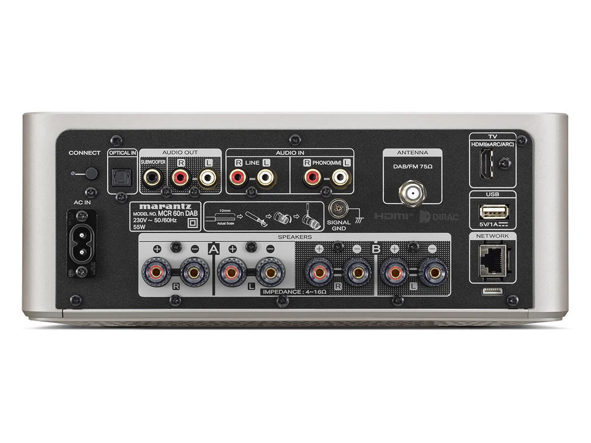 MARANTZ MCR 60n DAB CHAMPAGNE GOLD MINI/MICRO STEREO SISTĒMA