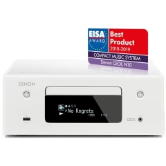 DENON RCD-N10 White CEOL N10 Hi-Fi-Network CD Resīveris / HEOS music streaming, Bluetooth® MINI/MICRO STEREO SISTĒMA