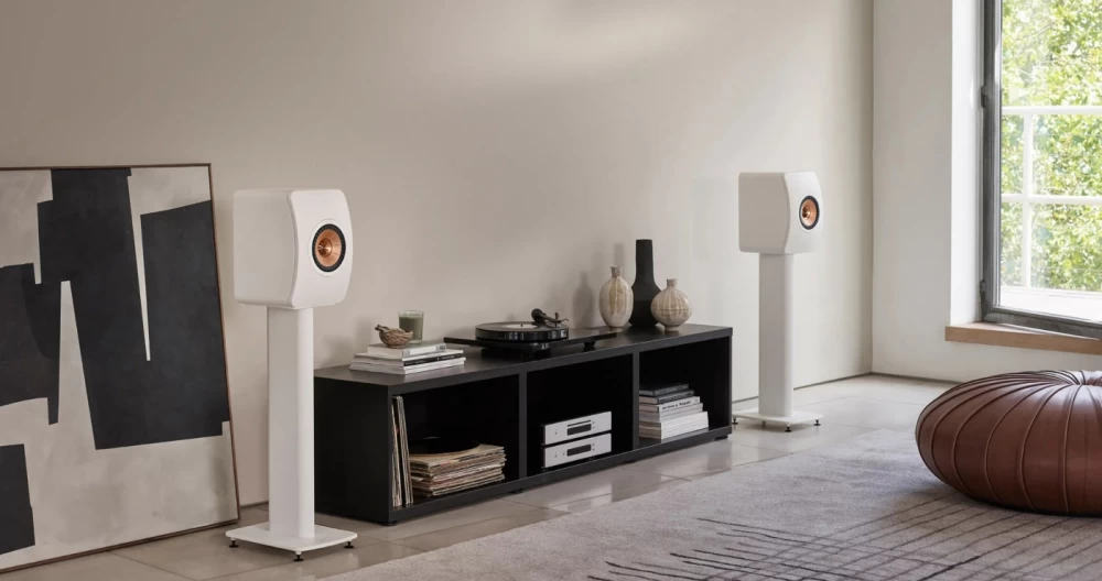 KEF LS50 Meta Mineral White Plaukta akustiskā sistēma