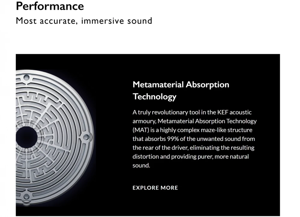KEF LS50 Meta Mineral White Plaukta akustiskā sistēma