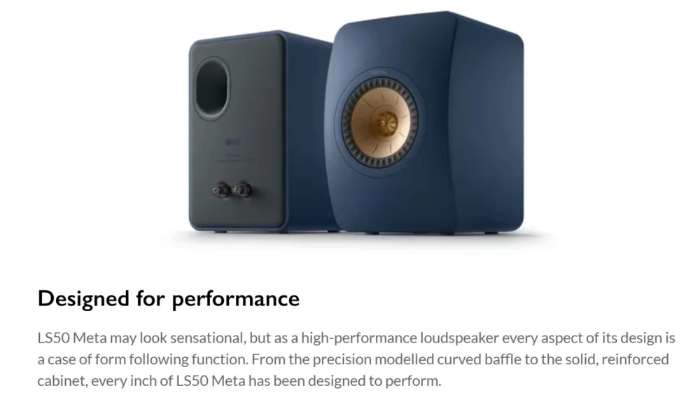 KEF LS50 Meta Mineral White Plaukta akustiskā sistēma