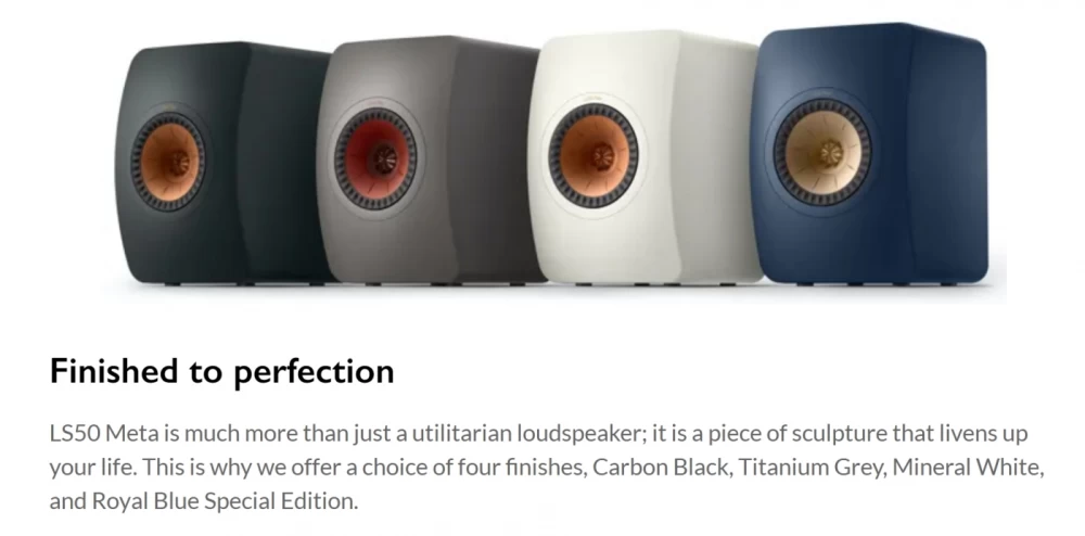 KEF LS50 Meta Royal Blue Plaukta akustiskā sistēma