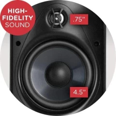 POLK AUDIO ATRIUM 4 Black Sienas akustiskā sistēma