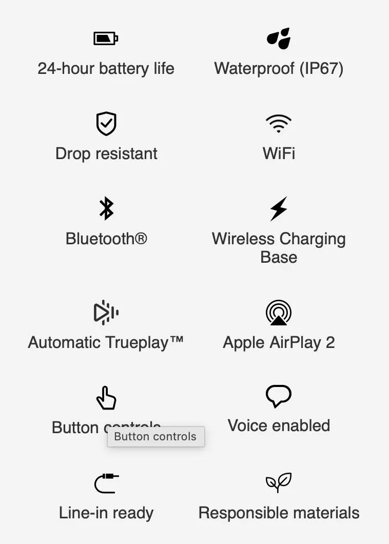 SONOS PLAY WHITE Bezvadu akustiskā sistēma