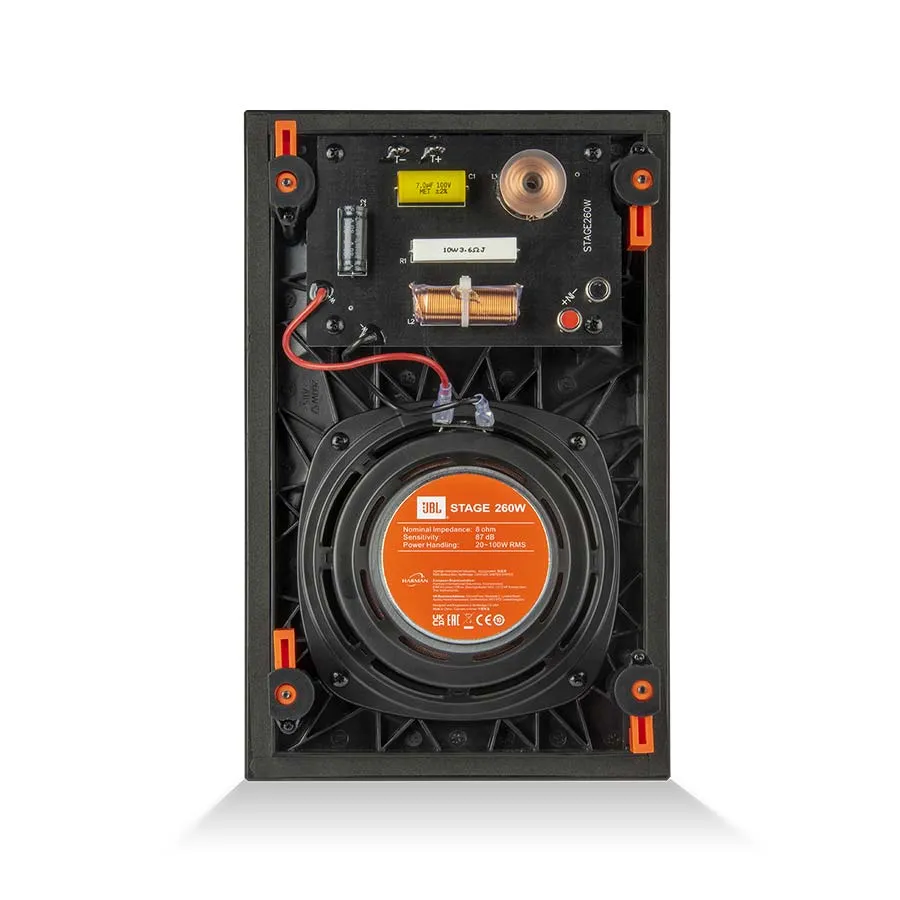 JBL STAGE 260W BLACK Sienā Iebūvējamā akustiskā sistēma