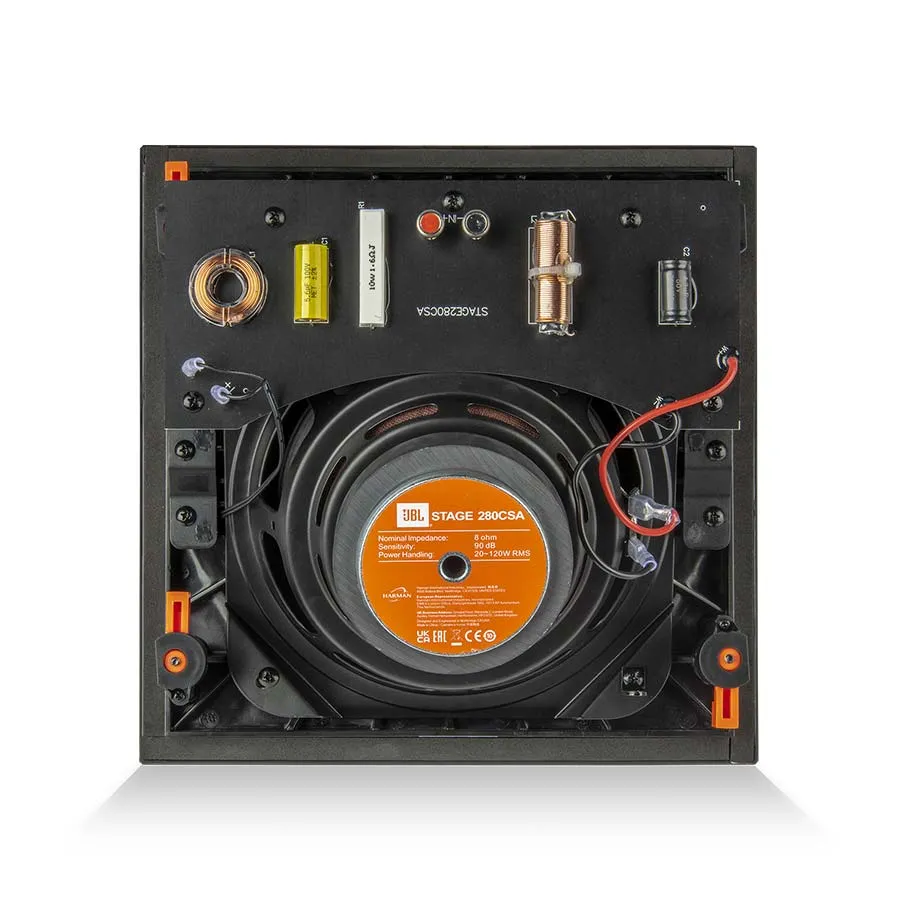 JBL STAGE 280CSA BLACK Griestos Iebūvējamā akustiskā sistēma