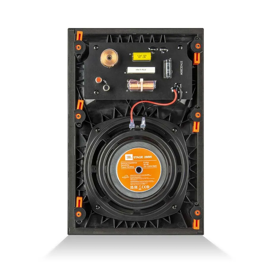 JBL STAGE 280W BLACK Sienā Iebūvējamā akustiskā sistēma