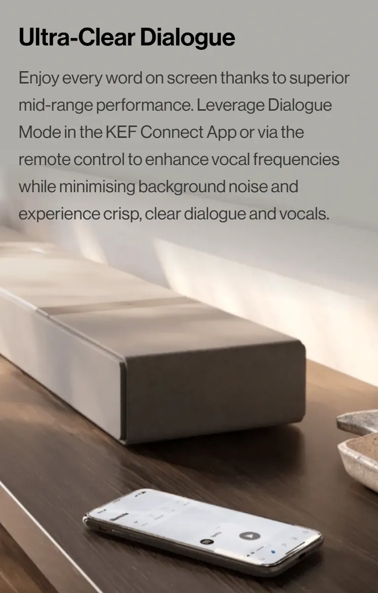 KEF XIO SLATE BLACK Soundbars