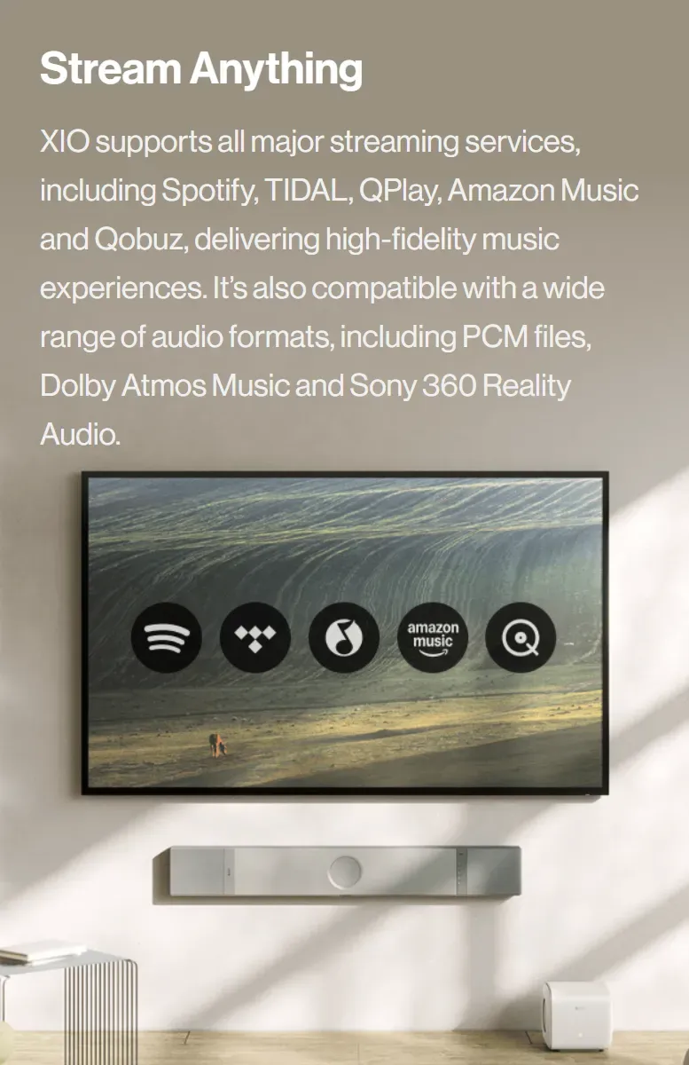 KEF XIO SLATE BLACK Soundbars