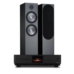 AUDIOLAB OMNIA BLACK / MONITOR AUDIO BRONZE 500 BLACK Komplekts