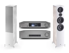 Cambridge Audio CXA81 / CXN100 / HECO AURORA 1000 Ivory White Komplekts