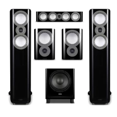 MISSION ZX1/ZX3/ZXc2/ZX12 BLACK 5.1 Akustiskās Sistēmas Komplekts