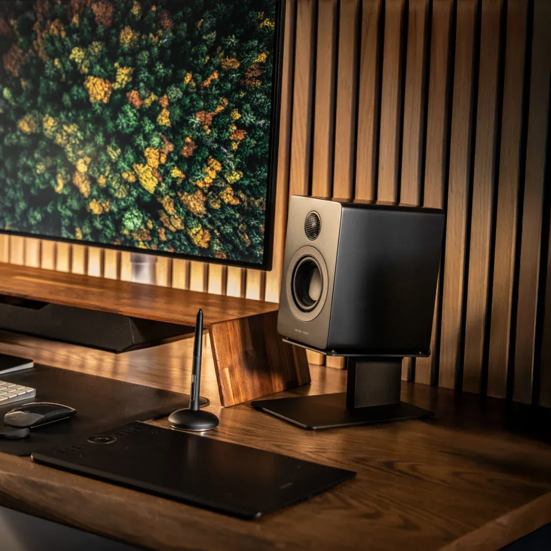 ESSENTIALS KONTUR 10 BLACK Speaker Table Stand Akustisko sistēmu statne