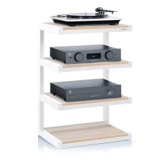 NORSTONE ESSE HIFI WHITE/OAK HiFi aparatūras statne