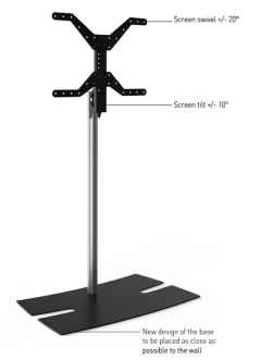 ERARD LUX-UP T 1175L Black TV statne TV/HiFi aparatūras statne