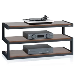 NORSTONE ESSE AV BLACK/WALNUT TV/HiFi aparatūras statne