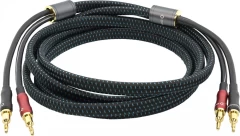 OEHLBACH Art. No. 10842 Transform Dual_plug Banana+Lug 2x5.0m AKUSTISKO SISTĒMU KABELIS