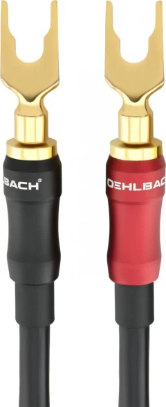OEHLBACH Art. No. 10842 Transform Dual_plug Banana+Lug 2x5.0m AKUSTISKO SISTĒMU KABELIS