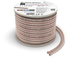 OEHLBACH Art. No. 102 Speaker Wire SP-25  2x2.5mm2 Clear (cena par 10m) AKUSTISKO SISTĒMU KABELIS