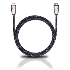 OEHLBACH Art. No. 123 EASY CONNECT STEEL HIGH SPEED HDMI CABLE WITH ETHERNET 0.75m HDMI KABELIS