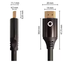 OEHLBACH Art. No. 92495 Black Magic MKII UHS 3.0m Black HDMI KABELIS