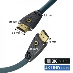 OEHLBACH Art. No. 92600 Flex Evolution UHD 1.0m HDMI KABELIS