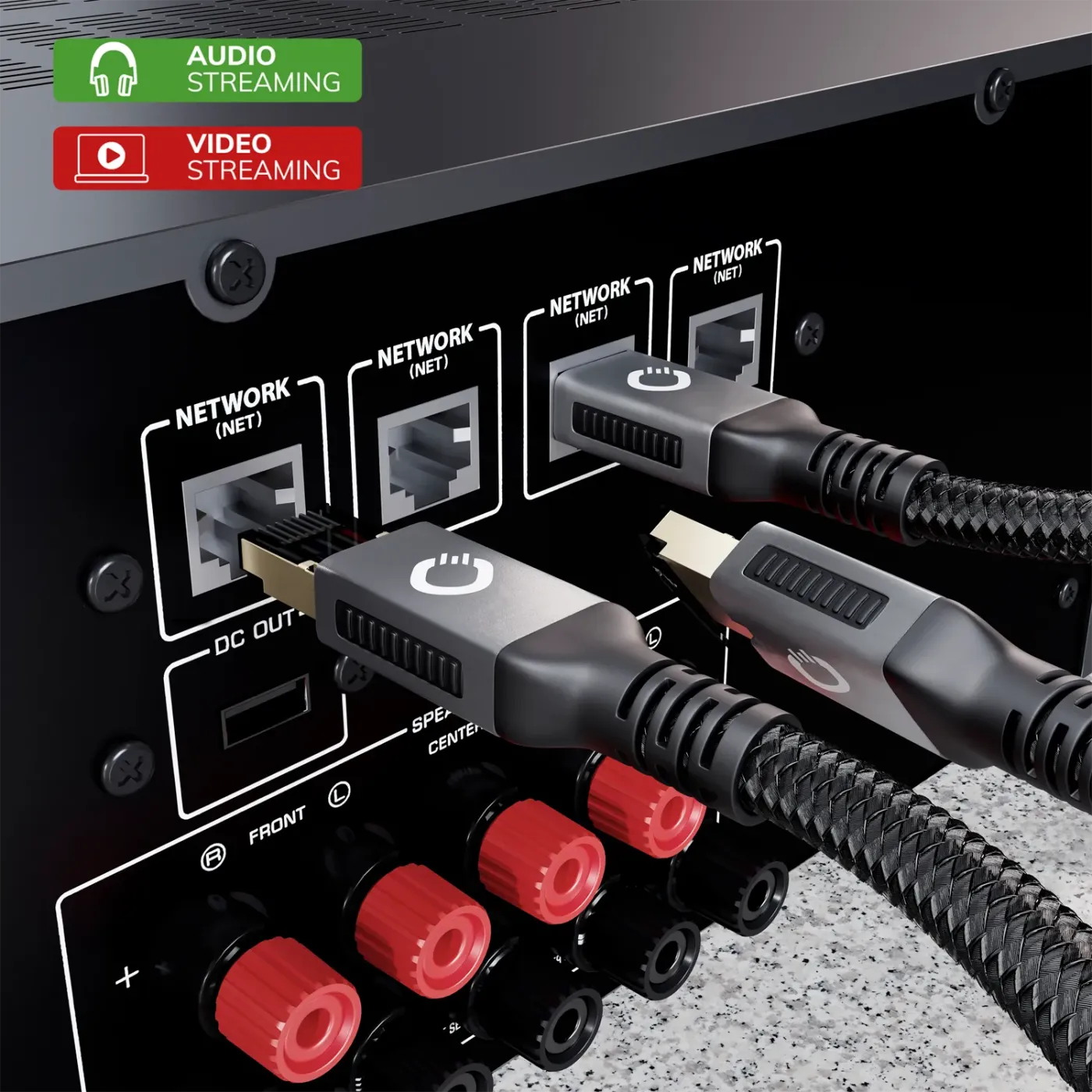 OEHLBACH Art. No. 13355 Stream Primus Cat 8.1 Streaming Network Cable 5.0m STARPBLOKU KABELIS