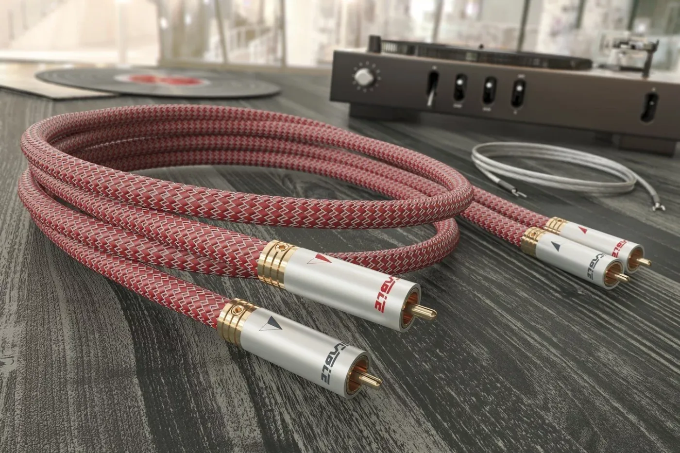 RICABLE COD: 11797 DT05 DEDALUS TURNTABLE Cable (RCA) 0.5m STARPBLOKU KABELIS