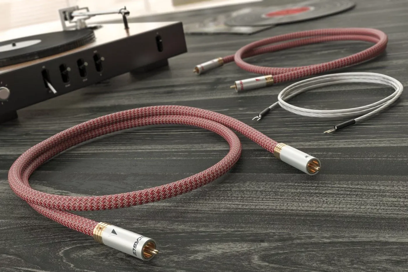 RICABLE COD: 11797 DT05 DEDALUS TURNTABLE Cable (RCA) 0.5m STARPBLOKU KABELIS