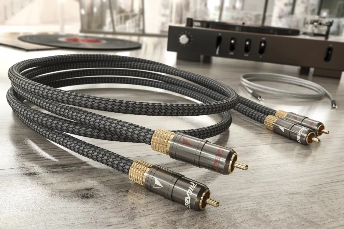 RICABLE COD: 11801 MT05 MAGNUS TURNTABLE Cable (RCA) 0.5m STARPBLOKU KABELIS