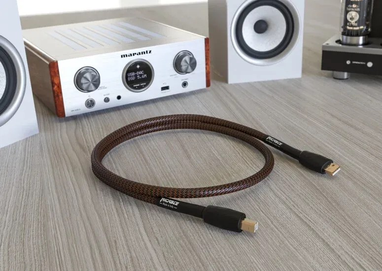 RICABLE COD: 12604 UM15 MAGNUS USB Hi-End Digital Audio Cable USB 2.0 A/B 1.5m STARPBLOKU KABELIS