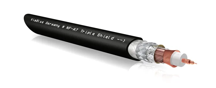 VIABLUE™ Item-No. 12005 NF-A7 T8 RCA 1pair 100cm Cobra STARPBLOKU KABELIS