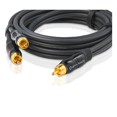 OEHLBACH Art. No. 23711 BOOOM! Y-Adapter cable 12.5m Anthracite SUBVUFERA KABELIS