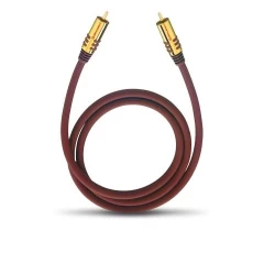 OEHLBACH Art. No. 20533 NF SUB SUBWOOFER RCA PHONO CABLE Bordeaux 3m SUBVUFERA KABELIS